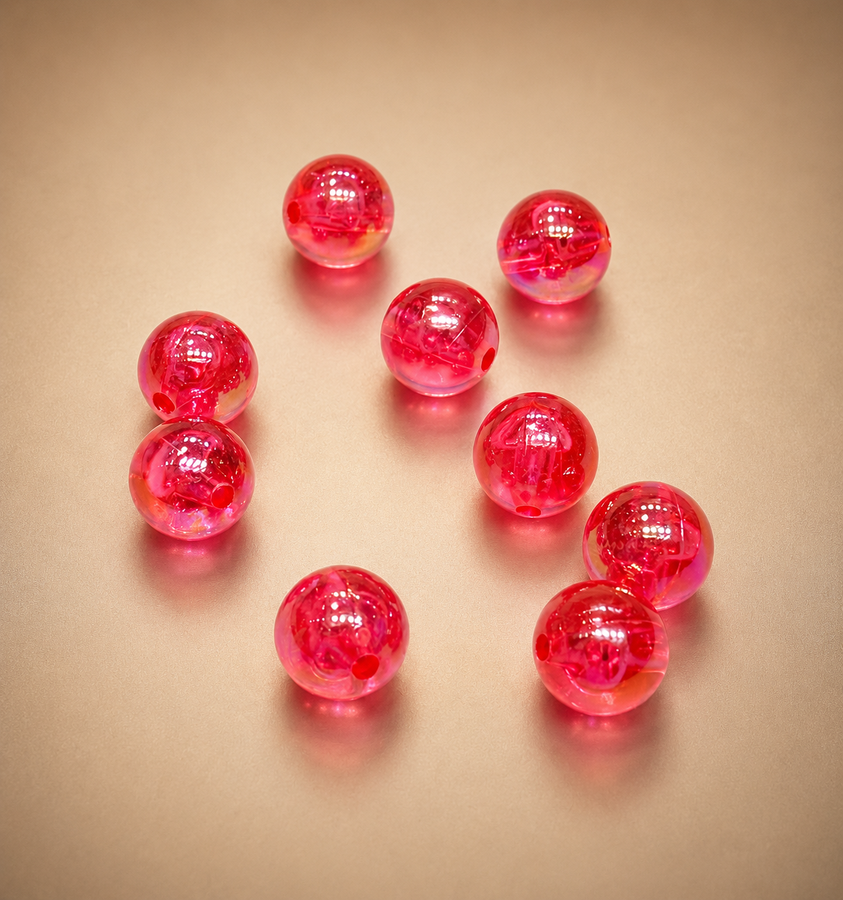 10mm Baby Pink Gossy Bead