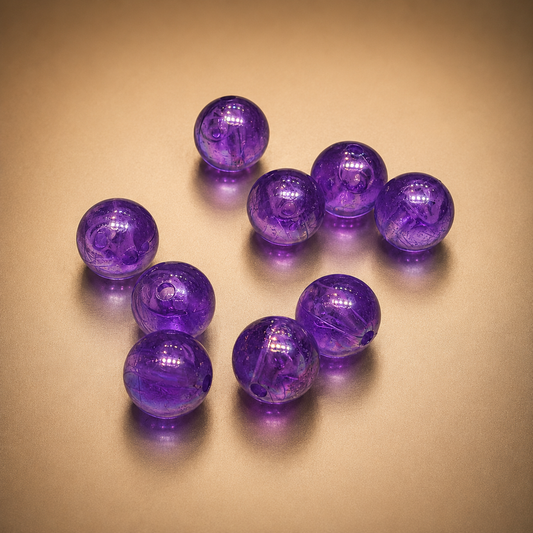 10mm Purple Glossy Bead
