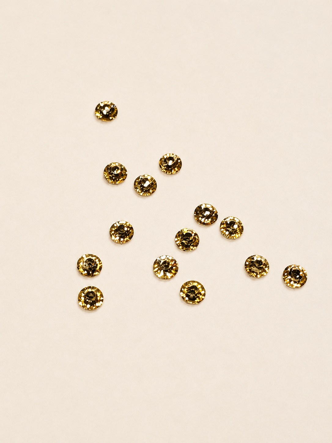 4 mm Golden Rhinestone