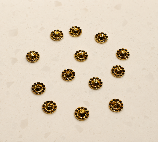 5 mm Golden Ring Rhinestone