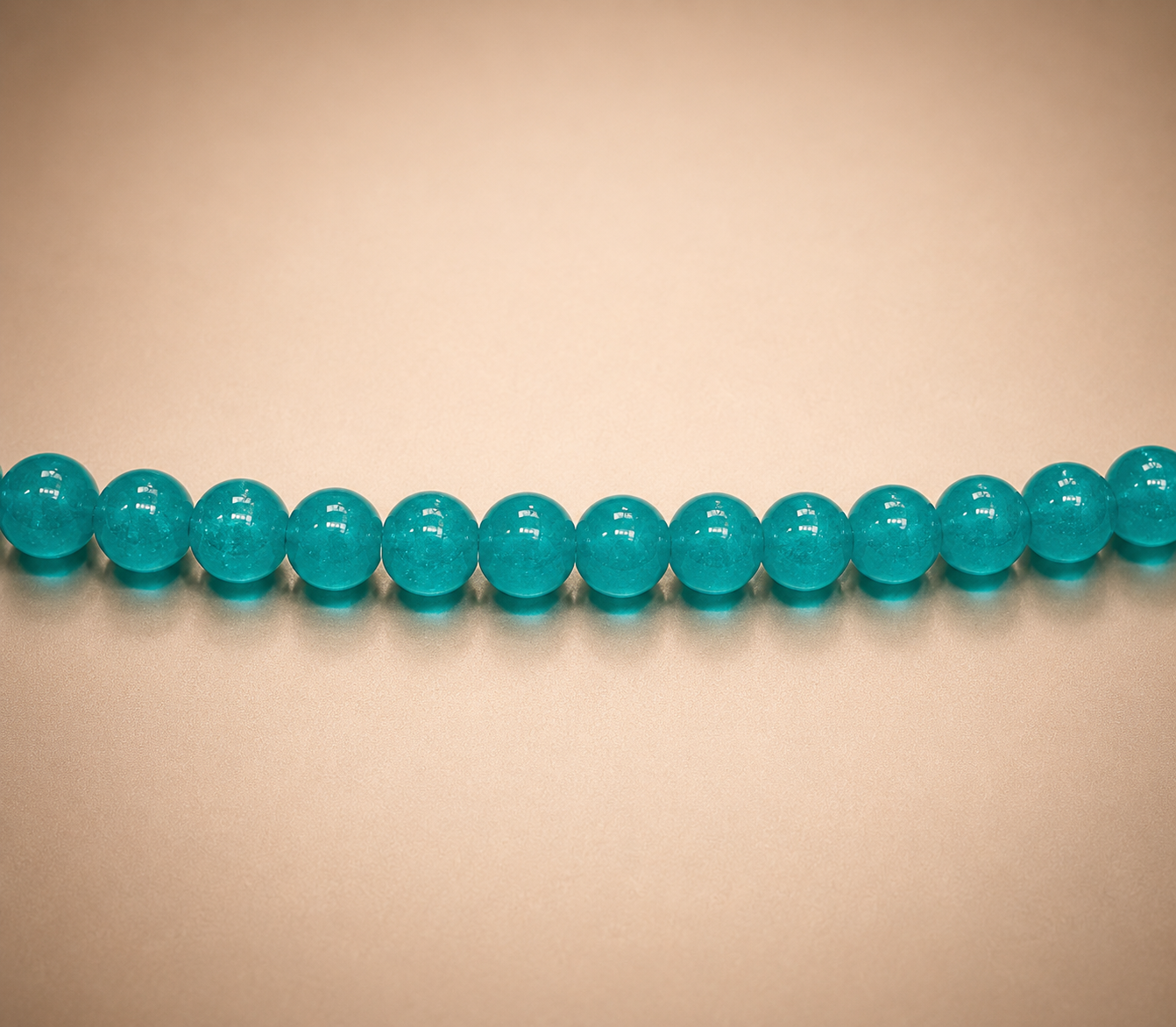 8mm Dark Blue Glass Jelly Bead